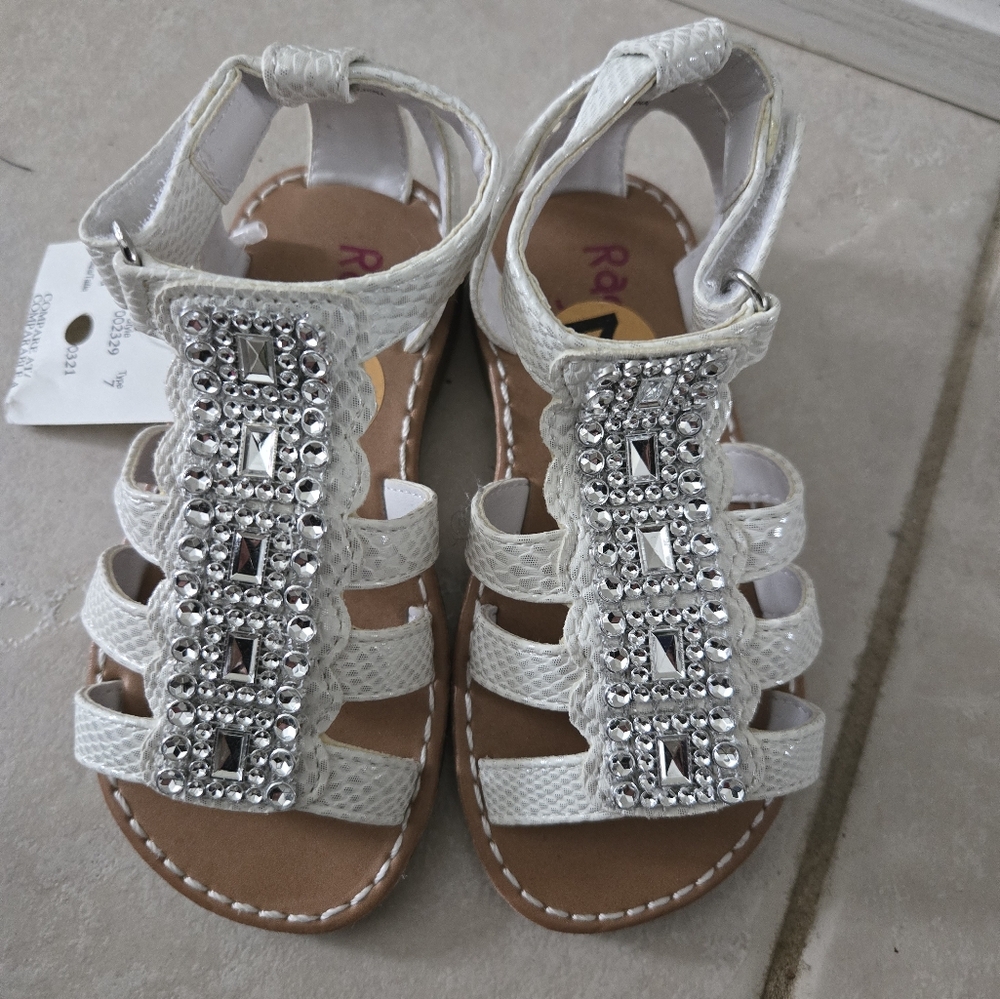 Kids White Sandals